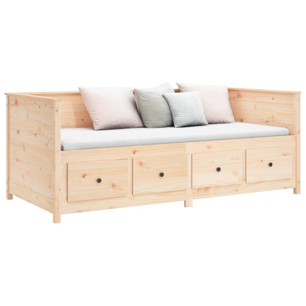 vidaXL Κρεβάτι ημέρας χωρίς στρώμα 75x190 cm Στερεό ξύλο πεύκο