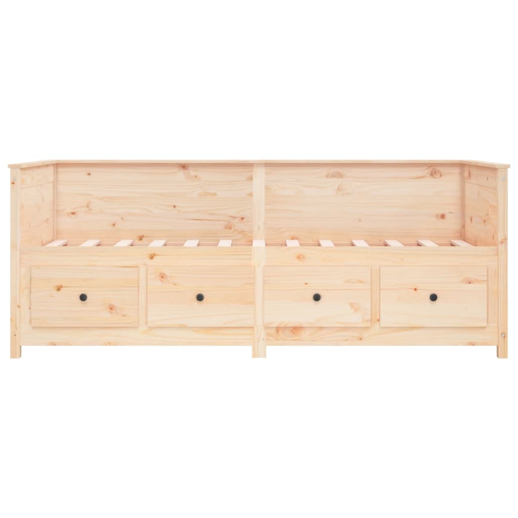 vidaXL Κρεβάτι ημέρας χωρίς στρώμα 75x190 cm Στερεό ξύλο πεύκο