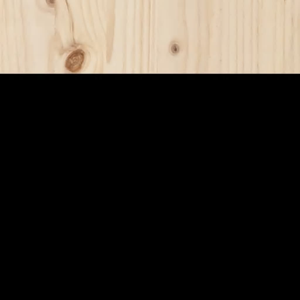 vidaXL Κεφαλάρι Κρεβατιού 75 x 3 x 80 εκ. από Μασίφ Ξύλο Πεύκου