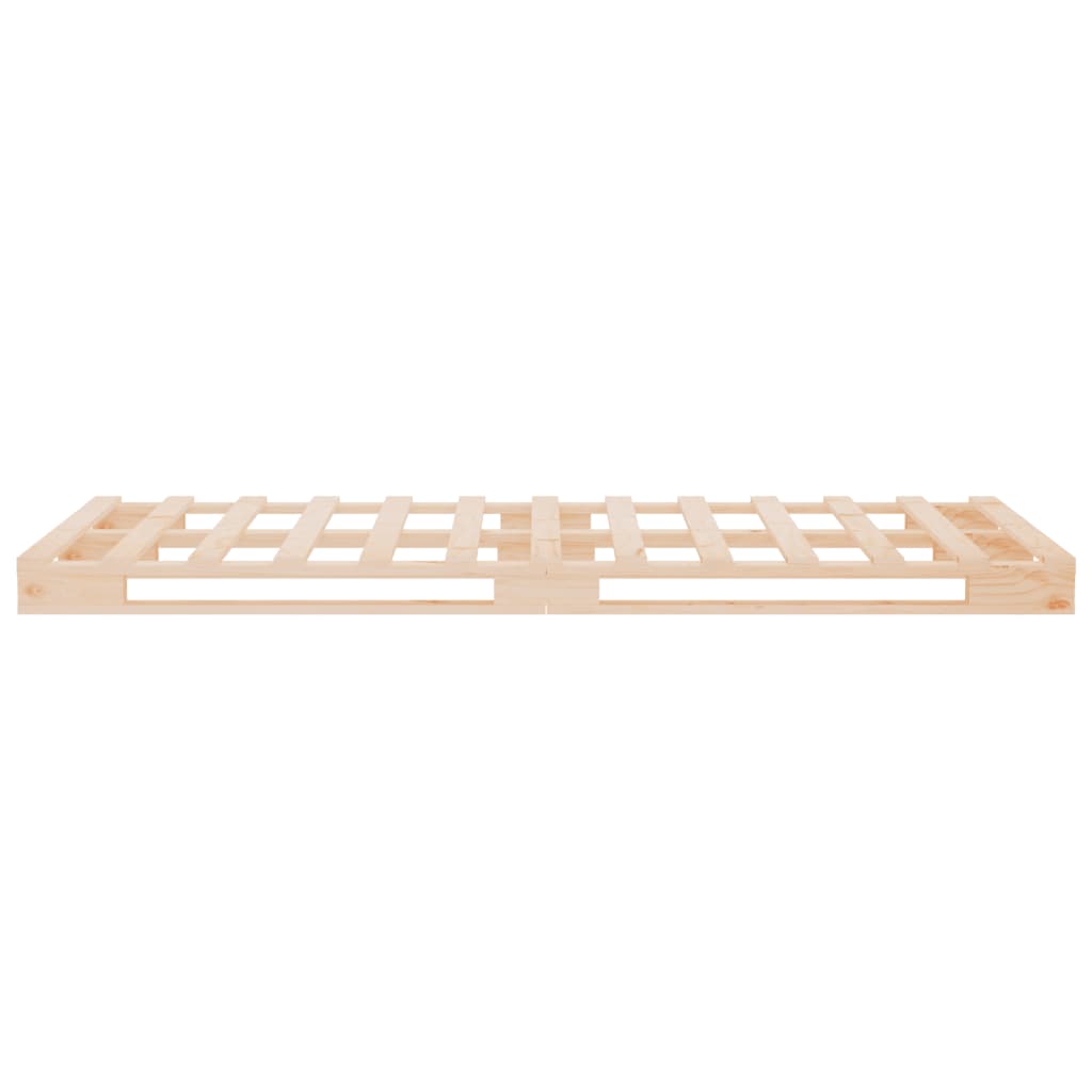 vidaXL Κρεβάτι Παλέτες 75 x 190 εκ. Μασίφ Ξύλο Πεύκου Small Single