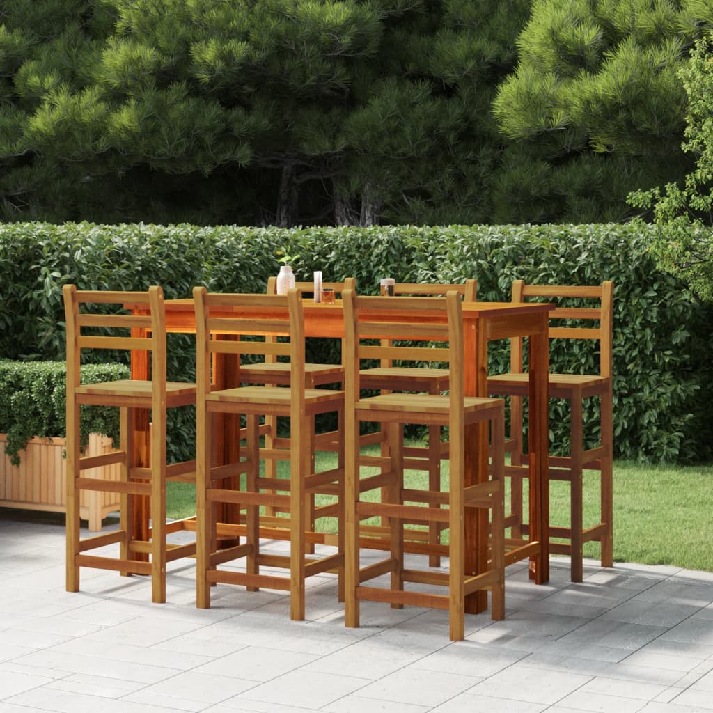 vidaXL Σκαμπό Μπαρ 6 τεμ. από Μασίφ Ξύλο Ακακίας