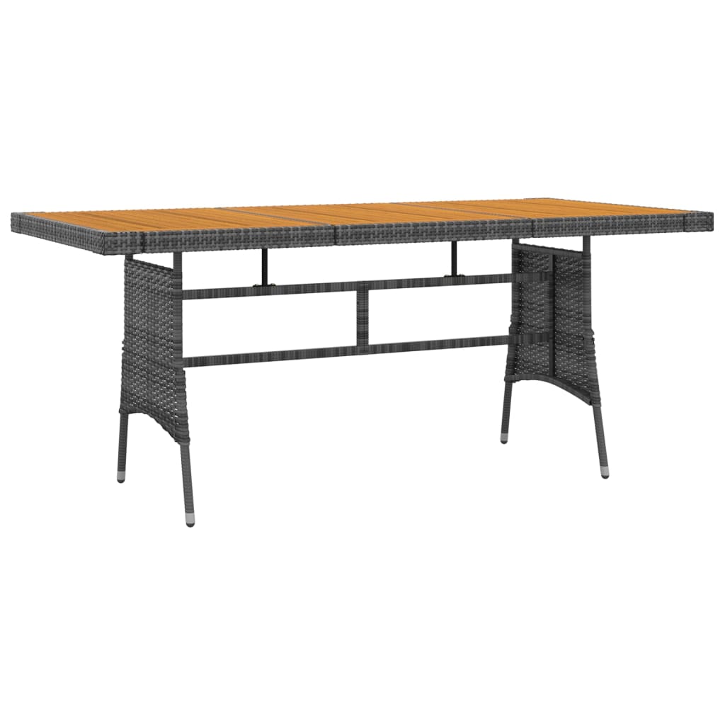 vidaXL Σετ Τραπεζαρίας Εξωτ. Χώρου 9 τεμ. Γκρι από Συνθετικό Ρατάν