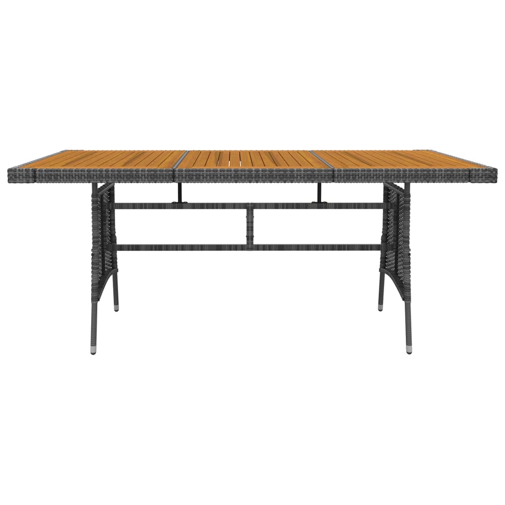 vidaXL Σετ Τραπεζαρίας Εξωτ. Χώρου 9 τεμ. Γκρι από Συνθετικό Ρατάν