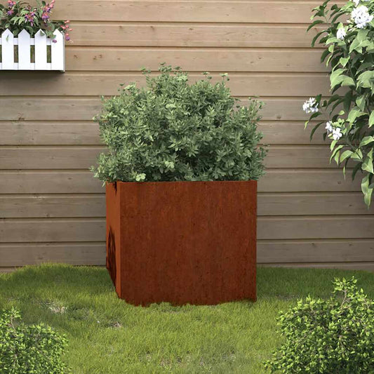 vidaXL Ζαρντινιέρα 42x40x39 εκ. Ατσάλι Σκληρυθέν στον Αέρα