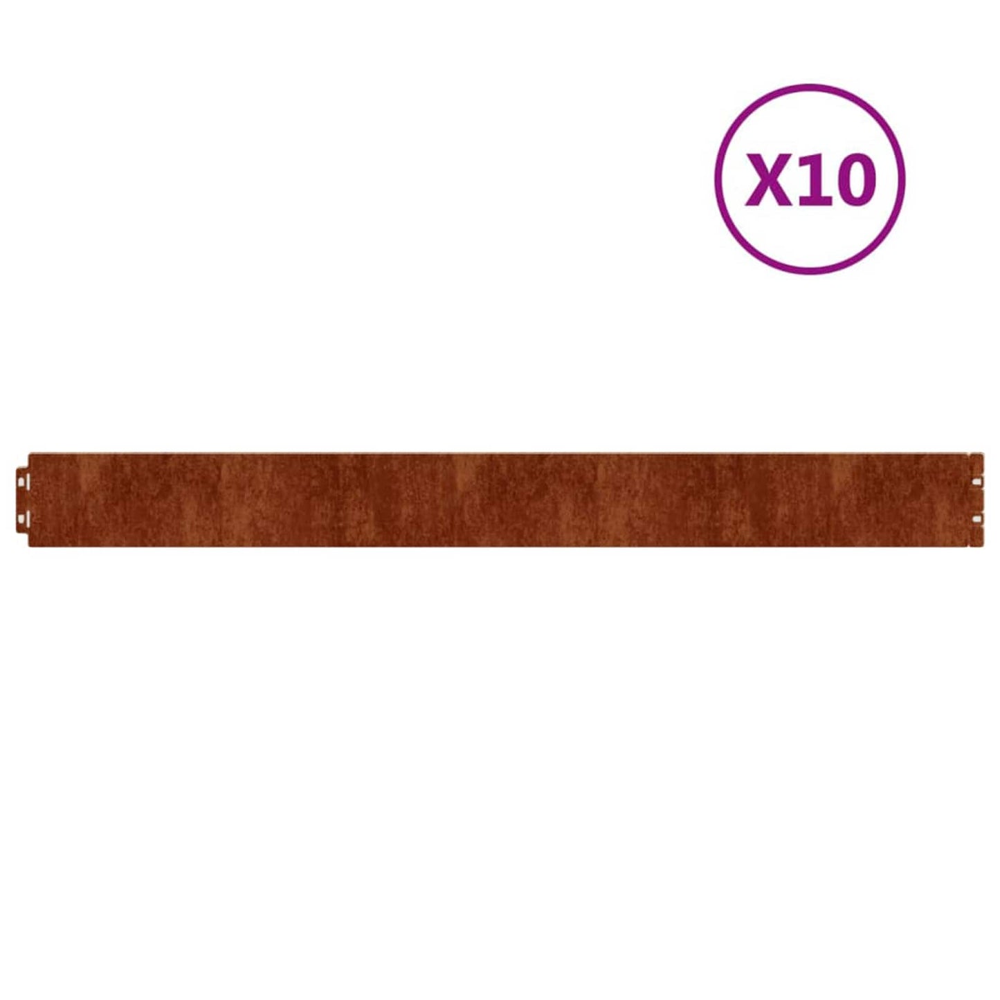 vidaXL Μπορντούρες Γκαζόν 10τεμ Ανθρακί 10x103εκ Ατσάλι Σκληρυθέν Αέρα