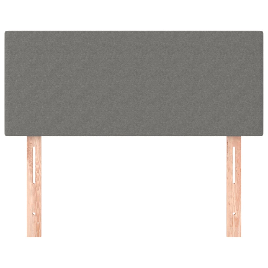 vidaXL Κεφαλάρι Κρεβατιού Σκούρο Γκρι 80 x 5 x 78/88 εκ. Υφασμάτινο