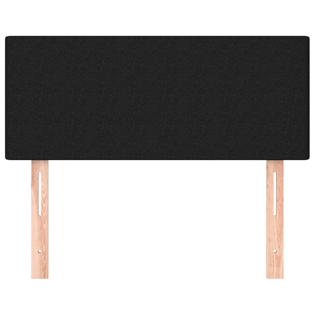 vidaXL Κεφαλάρι Κρεβατιού Μαύρο 80 x 5 x 78/88 εκ. Υφασμάτινο