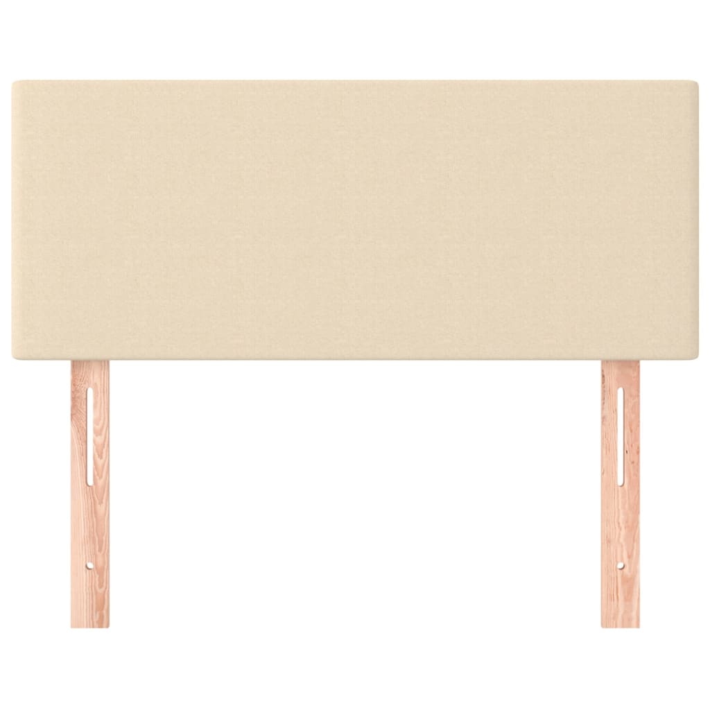 vidaXL Κεφαλάρι Κρεβατιού Κρεμ 100x5x78/88 εκ. Υφασμάτινο