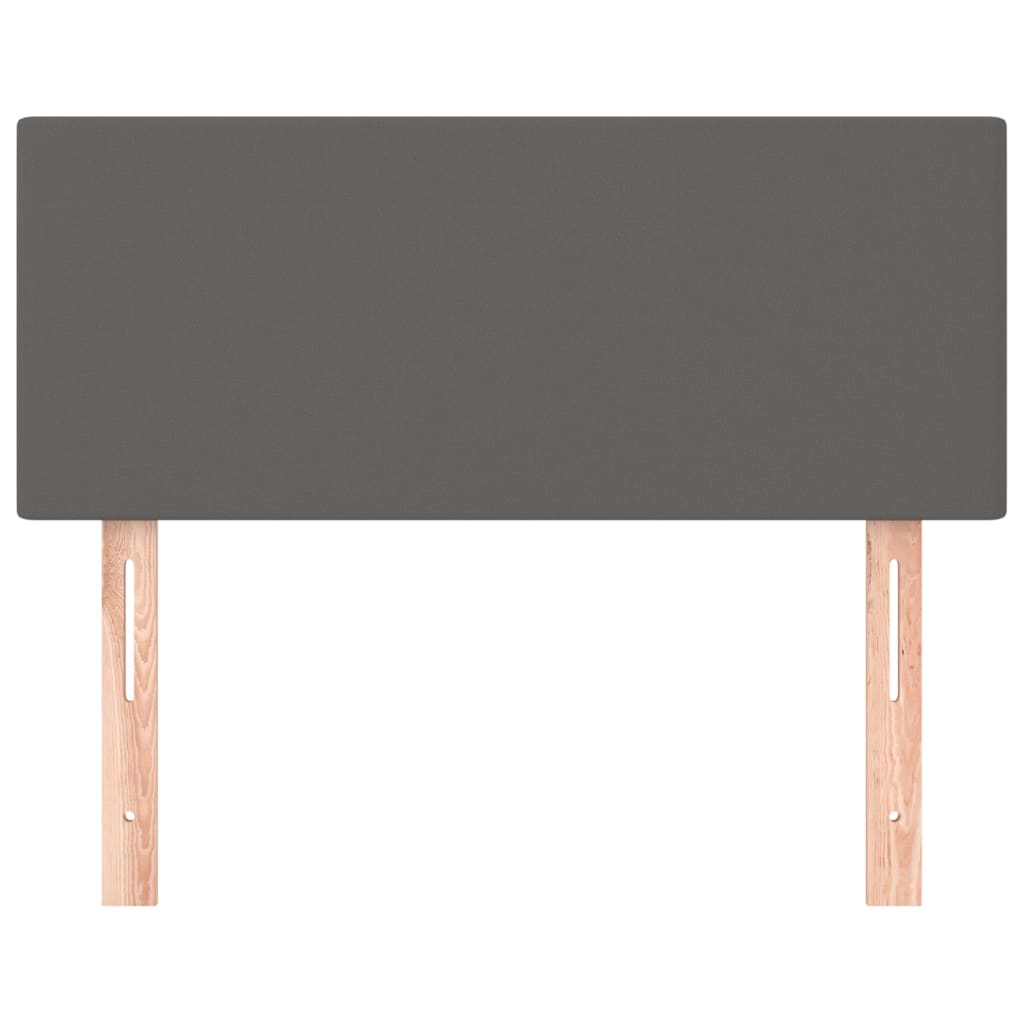 vidaXL Κεφαλάρι Κρεβατιού Γκρι 100x5x78/88 εκ. από Συνθετικό Δέρμα