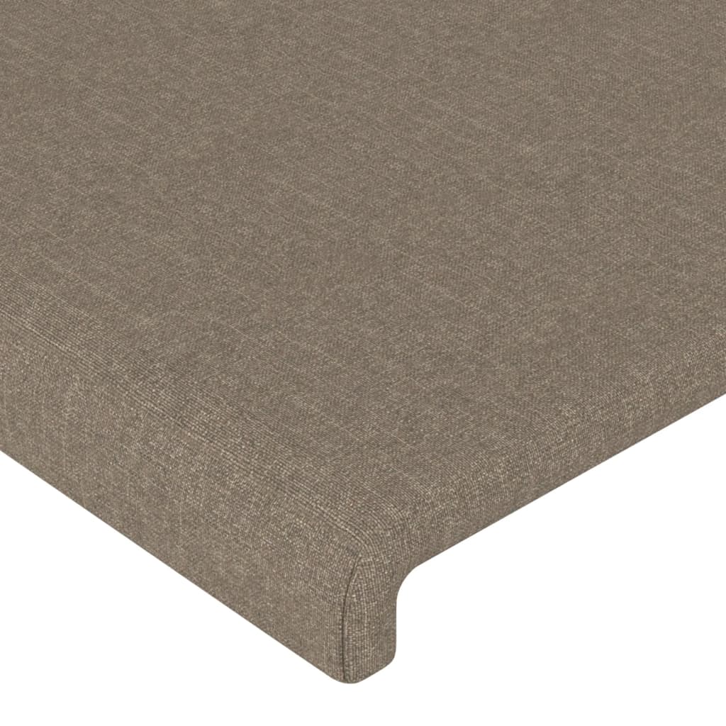 vidaXL Κεφαλάρια Κρεβατιού 2 τεμ. Taupe 80 x 5 x 78/88 εκ. Υφασμάτινο