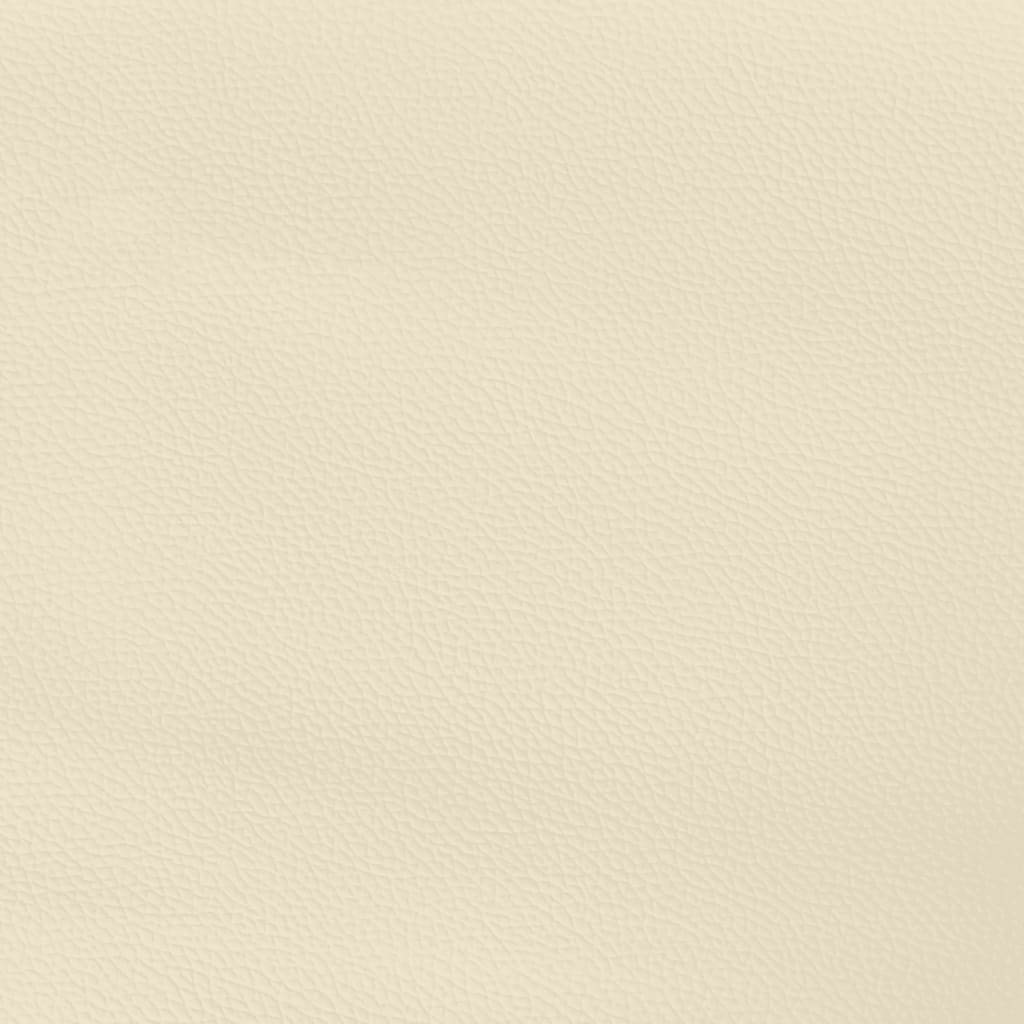 vidaXL Κεφαλάρια Κρεβατιού 2 τεμ Κρεμ 90x5x78/88 εκ. Συνθετικό Δέρμα