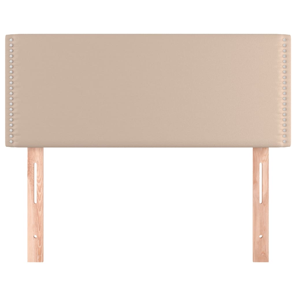 vidaXL Κεφαλάρι Κρεβατιού Καπουτσίνο 80x5x78/88 εκ. Συνθετικό Δέρμα