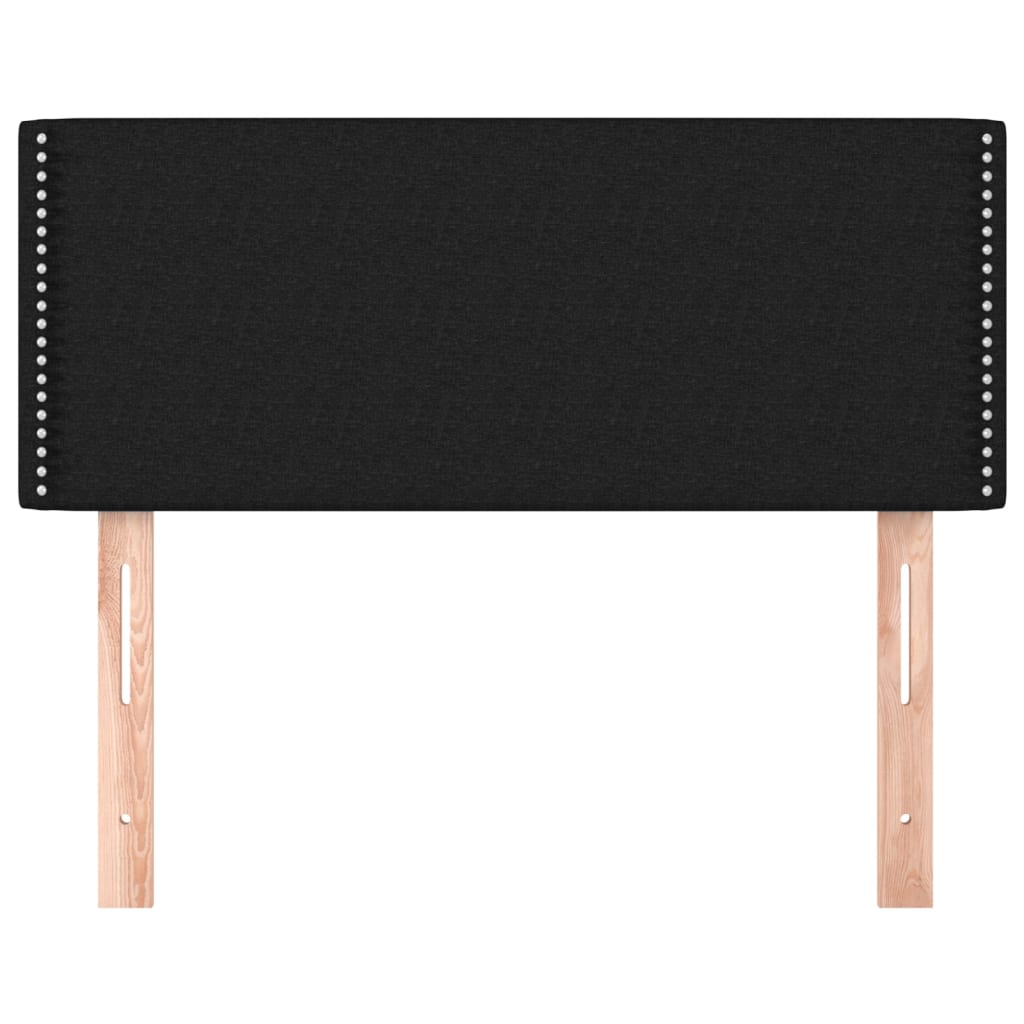 vidaXL Κεφαλάρι Κρεβατιού Μαύρο 100x5x78/88 εκ. Υφασμάτινο