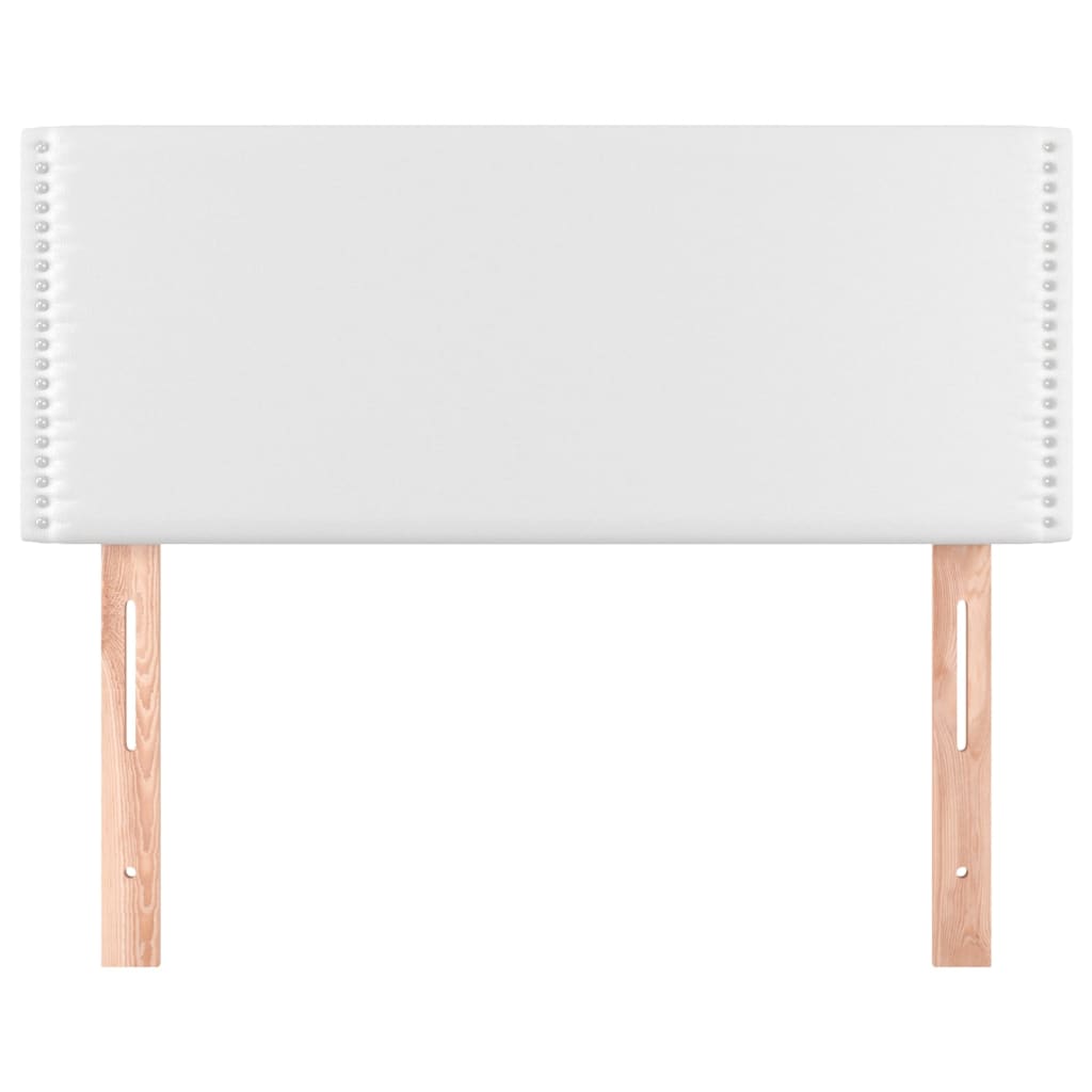 vidaXL Κεφαλάρι Κρεβατιού Λευκό 100x5x78/88 εκ. από Συνθετικό Δέρμα