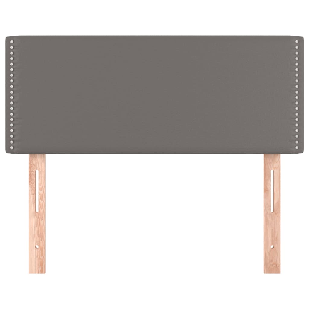 vidaXL Κεφαλάρι Κρεβατιού Γκρι 100x5x78/88 εκ. από Συνθετικό Δέρμα