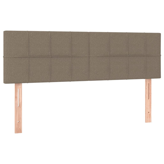 vidaXL Κεφαλάρια Κρεβατιού 2 τεμ. Taupe 72x5x78/88 εκ. Υφασμάτινα