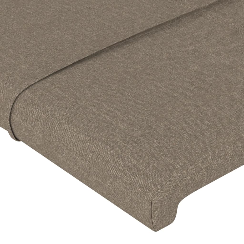 vidaXL Κεφαλάρια Κρεβατιού 2 τεμ. Taupe 72x5x78/88 εκ. Υφασμάτινα