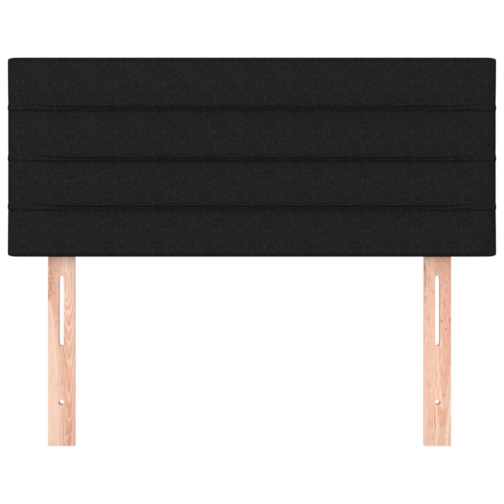 vidaXL Κεφαλάρι Κρεβατιού Μαύρο 80 x 5 x 78/88 εκ. Υφασμάτινο