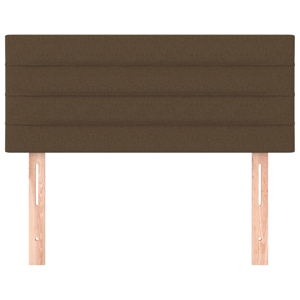 vidaXL Κεφαλάρι Κρεβατιού Σκούρο Καφέ 100x5x78/88 εκ. Υφασμάτινο