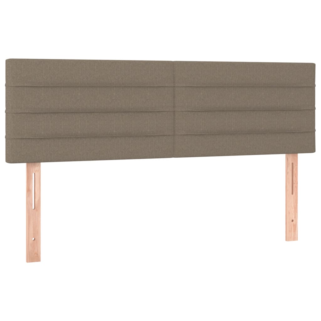 vidaXL Κεφαλάρια Κρεβατιού 2 τεμ. Taupe 72x5x78/88 εκ. Υφασμάτινα