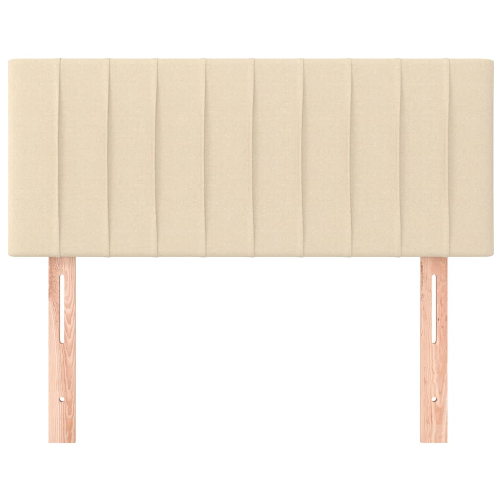 vidaXL Κεφαλάρι Κρεβατιού Κρεμ 90x5x78/88 εκ. Υφασμάτινο