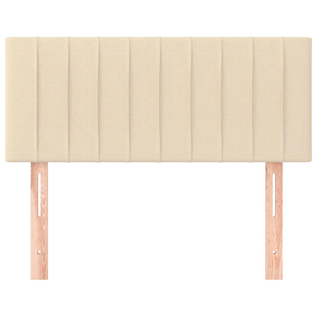 vidaXL Κεφαλάρι Κρεβατιού Κρεμ 100x5x78/88 εκ. Υφασμάτινο