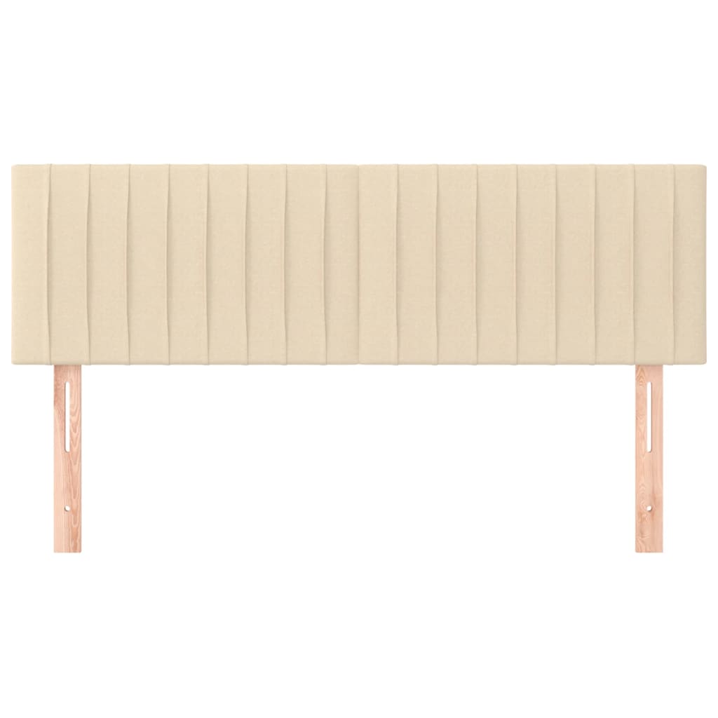 vidaXL Κεφαλάρια Κρεβατιού 2 τεμ. Κρεμ 72x5x78/88 εκ. Υφασμάτινα