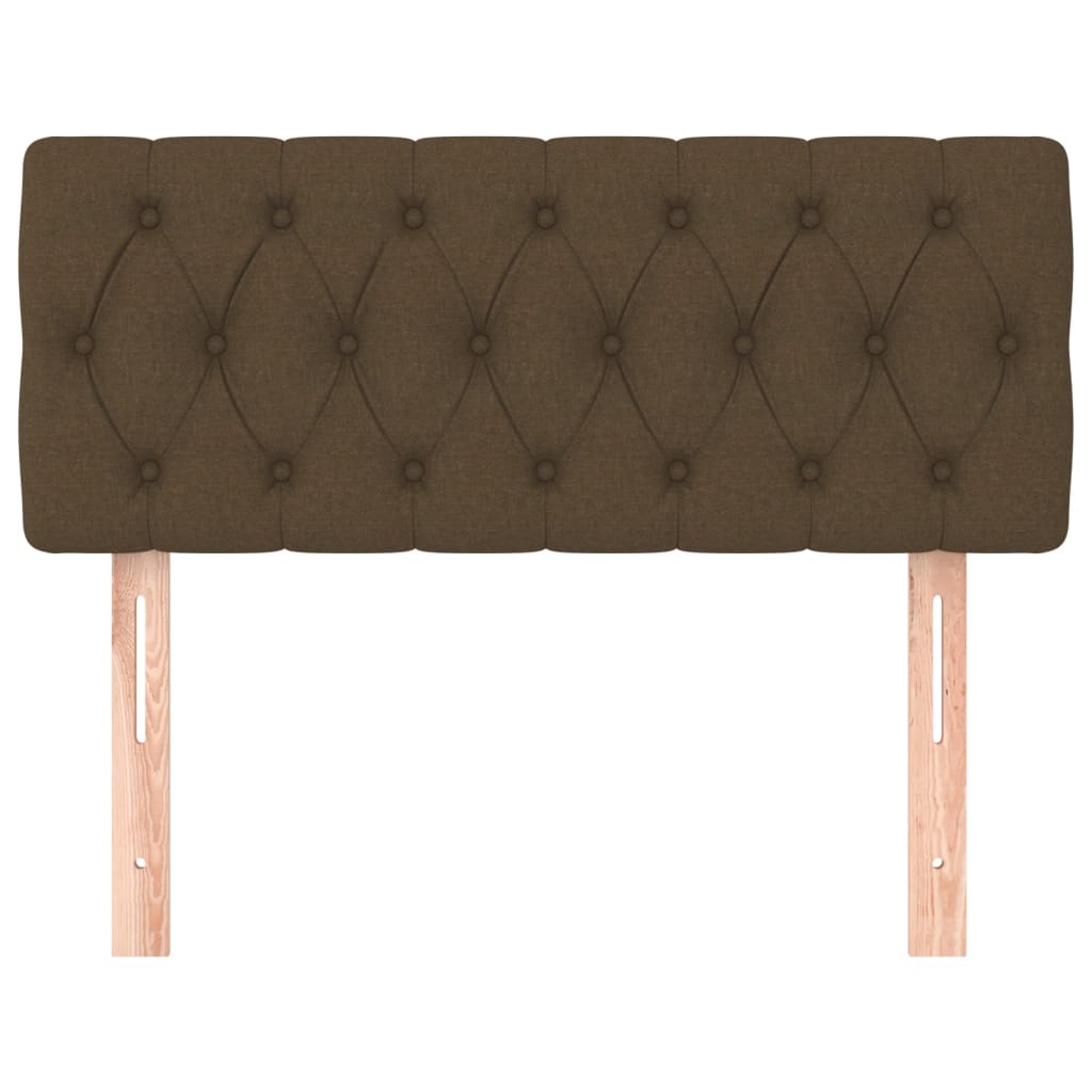 vidaXL Κεφαλάρι Κρεβατιού Σκούρο Καφέ 90x7x78/88 εκ. Υφασμάτινο