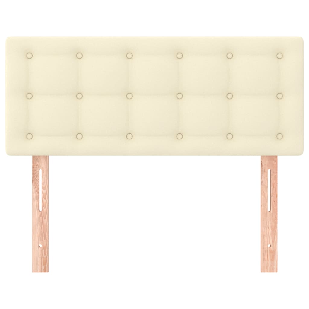 vidaXL Κεφαλάρι Κρεβατιού Κρεμ 80 x 5 x 78/88 εκ. από Συνθετικό Δέρμα