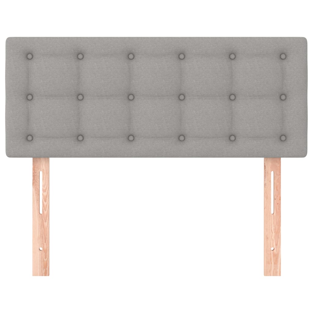 vidaXL Κεφαλάρι Κρεβατιού Ανοιχτό Γκρι 90x5x78/88 εκ. Υφασμάτινο
