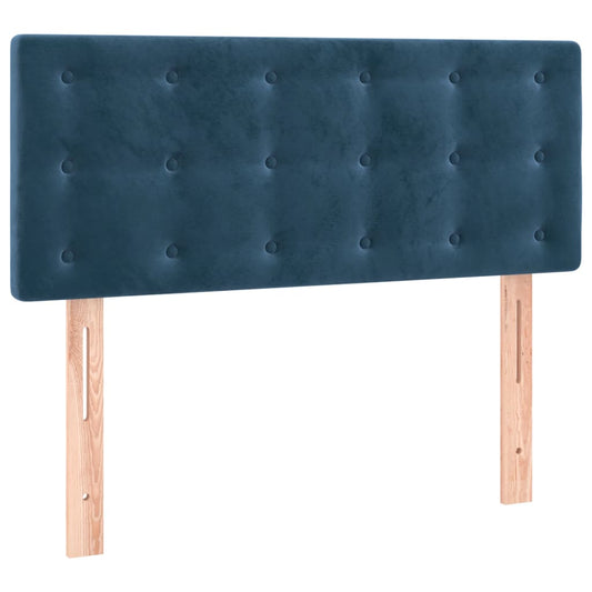 vidaXL Κεφαλάρι Κρεβατιού Σκούρο Μπλε 100x5x78/88 εκ. Βελούδινο
