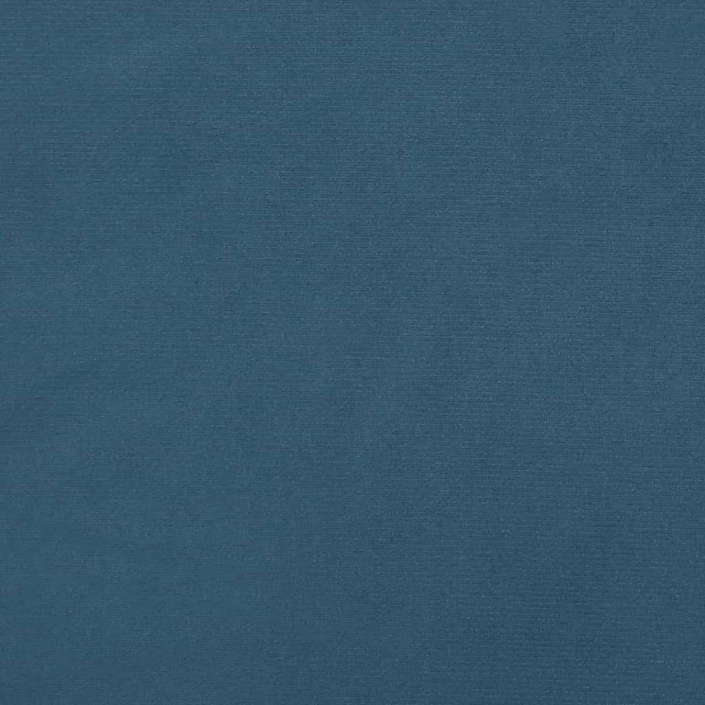 vidaXL Κεφαλάρι Κρεβατιού Σκούρο Μπλε 100x5x78/88 εκ. Βελούδινο