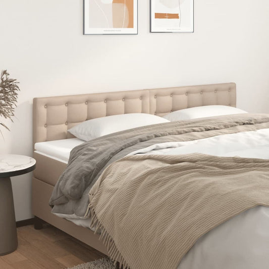 vidaXL Κεφαλάρια Καπουτσίνο 180x5x78/88 εκ. από Συνθετικό Δέρμα