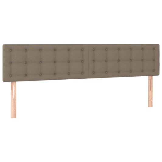 vidaXL Κεφαλάρια Κρεβατιού 2 τεμ. Taupe 100x5x78/88 εκ. Υφασμάτινο