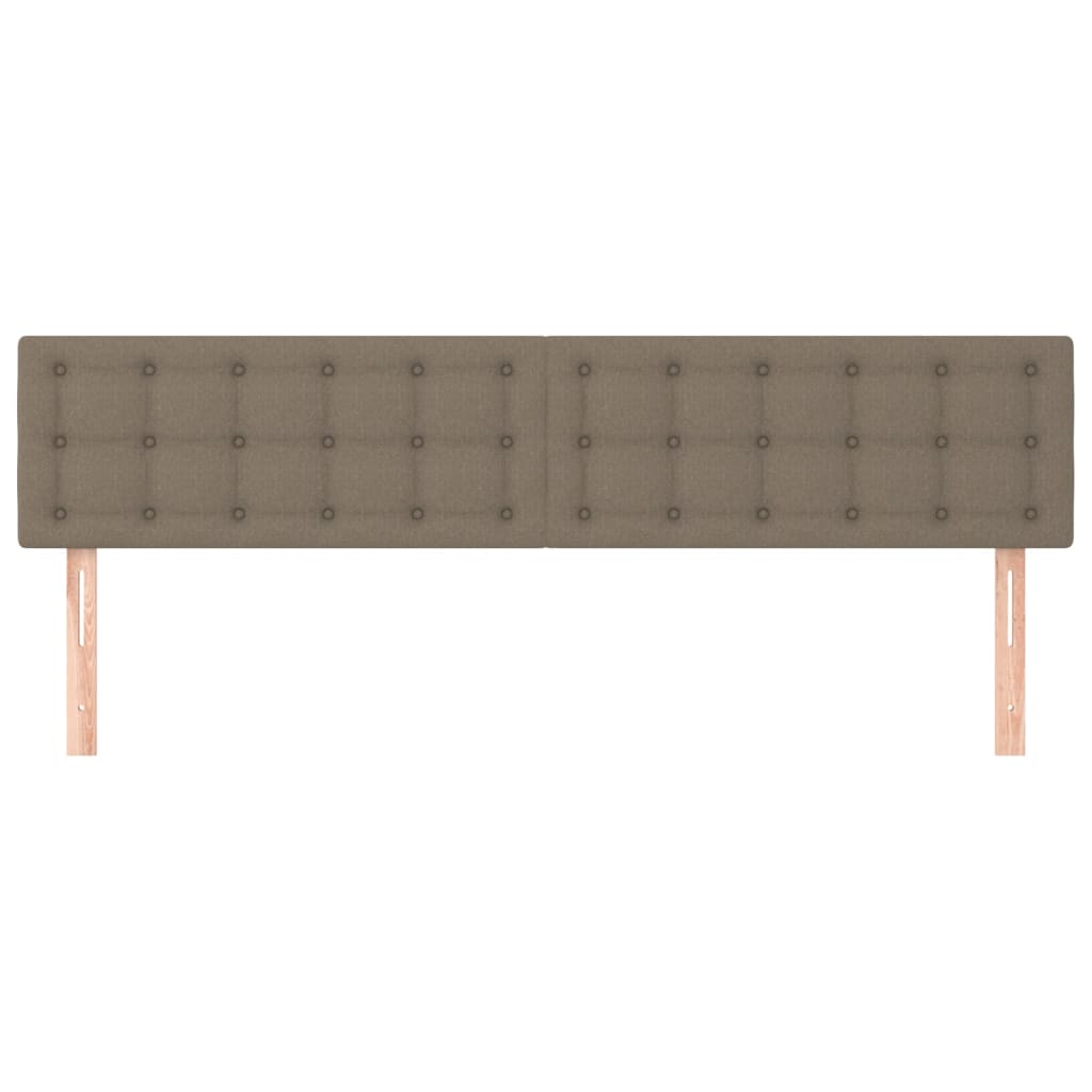 vidaXL Κεφαλάρια Κρεβατιού 2 τεμ. Taupe 100x5x78/88 εκ. Υφασμάτινο