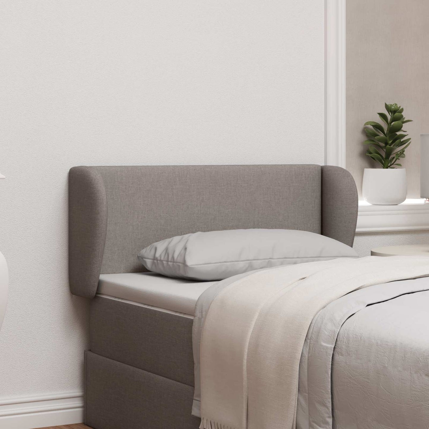 vidaXL Αυτί Κεφαλής Taupe 40 x 23 x 6 εκ ύφασμα