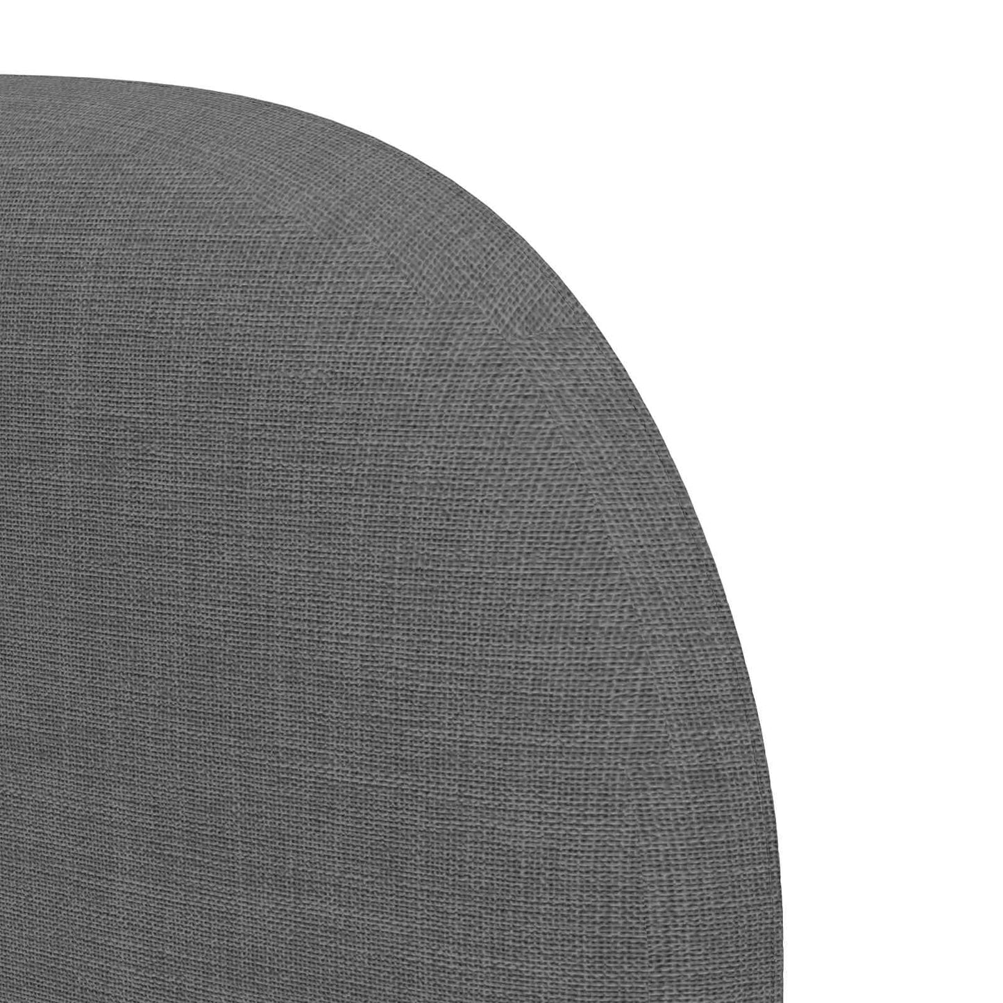 vidaXL Αυτί Κεφαλής Σκούρο Γκρι 80 x 23 x 6 εκ. ύφασμα