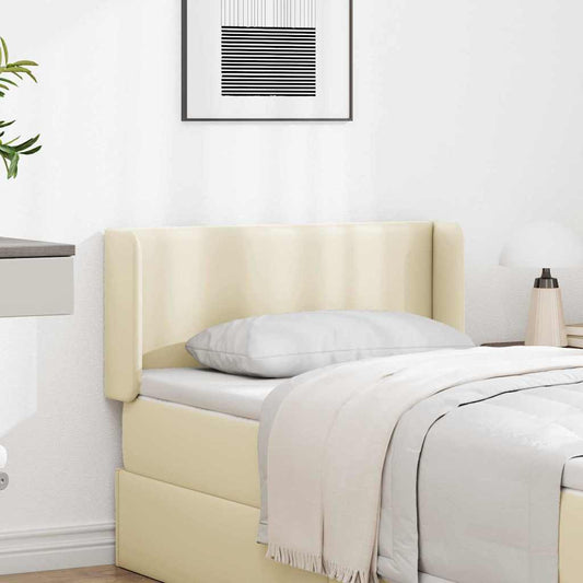 vidaXL Αυτί Κεφαλής Κρεμ 40,5 x 40,5 x 4 εκ PVC