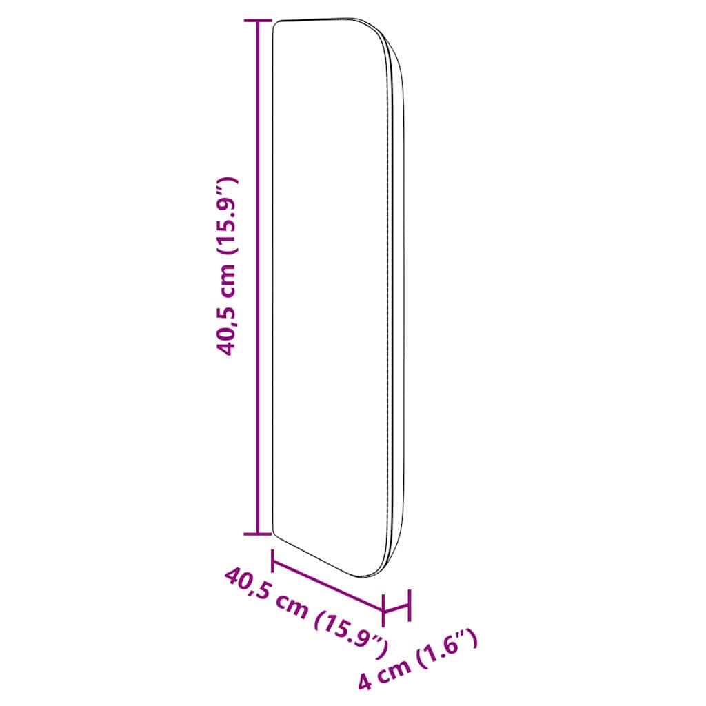 vidaXL Αυτί Κεφαλής Καφέ 40,5 x 40,5 x 4 εκ PVC