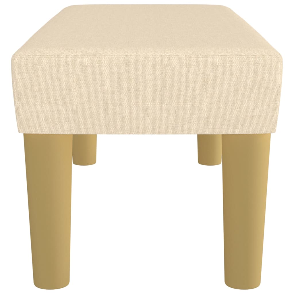 vidaXL Πάγκος Κρεμ 70 x 30 x 30 εκ. Υφασμάτινος