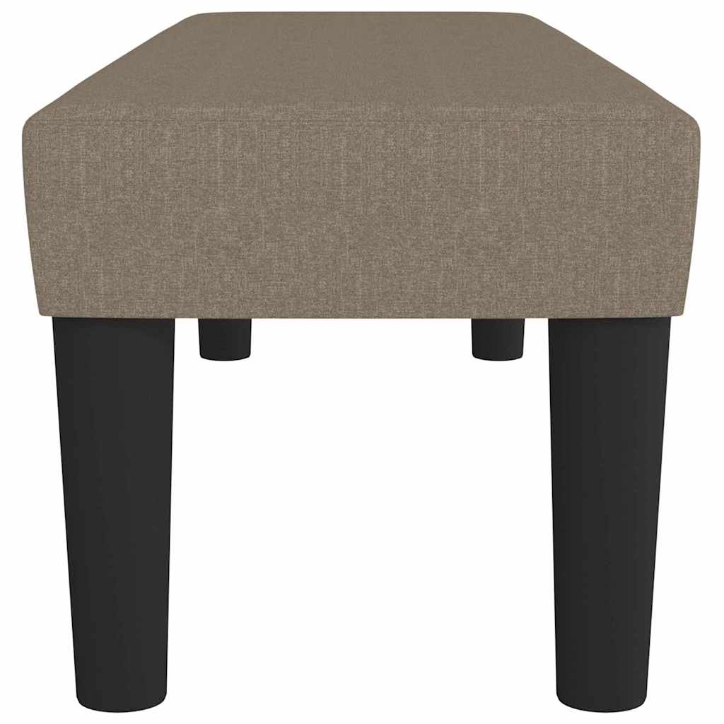 vidaXL Πάγκος Taupe 100x30x30 εκ. Υφασμάτινος