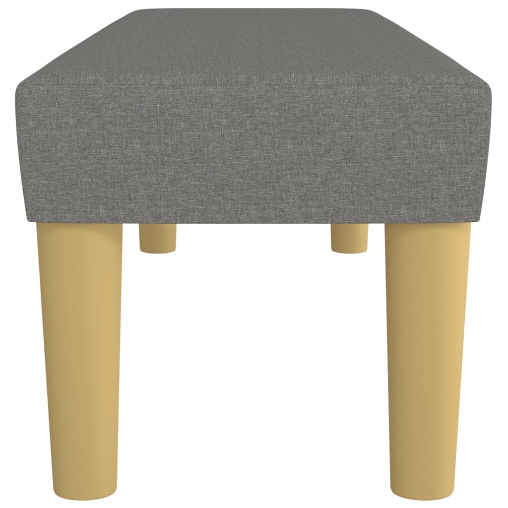 vidaXL Πάγκος Σκούρο Γκρι 100x30x30 εκ. Υφασμάτινος