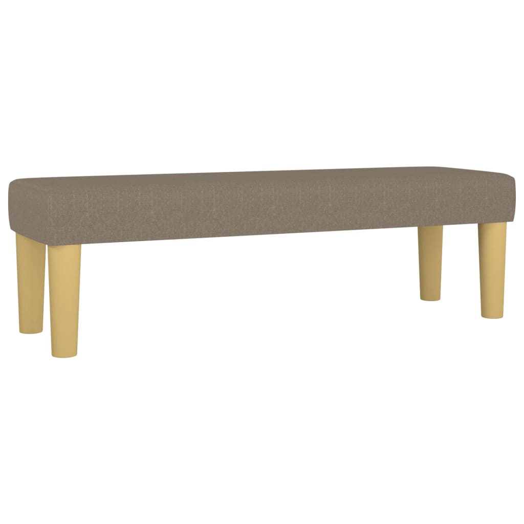 vidaXL Πάγκος Taupe 100x30x30 εκ. Υφασμάτινος