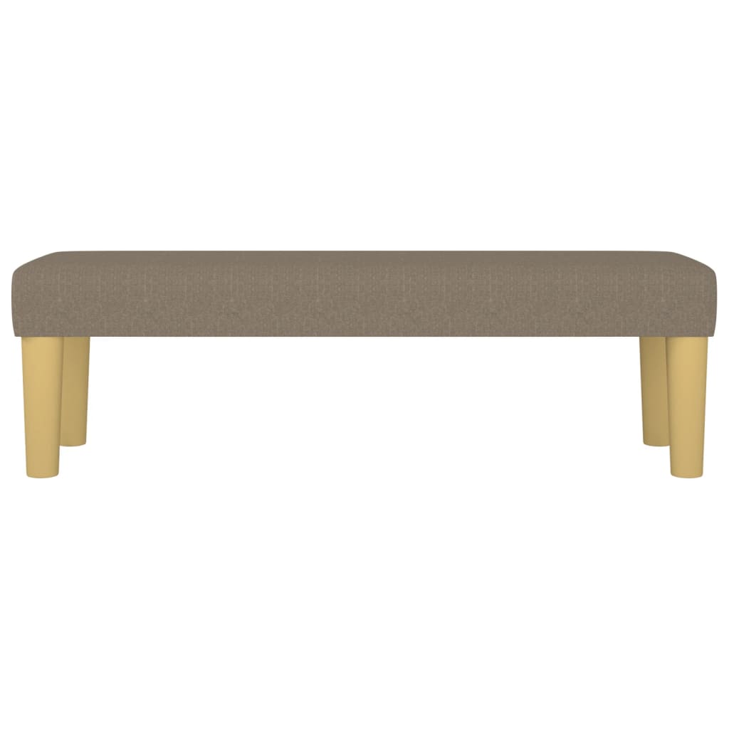 vidaXL Πάγκος Taupe 100x30x30 εκ. Υφασμάτινος