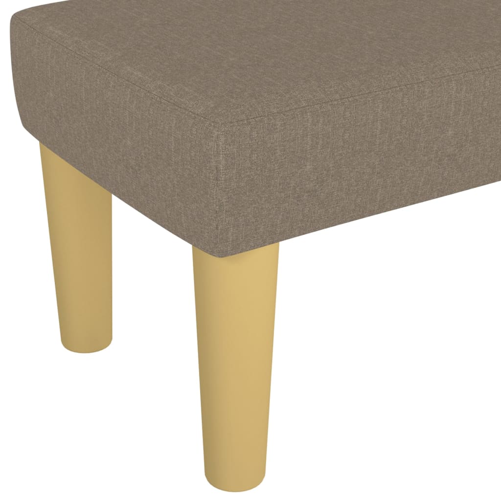 vidaXL Πάγκος Taupe 100x30x30 εκ. Υφασμάτινος
