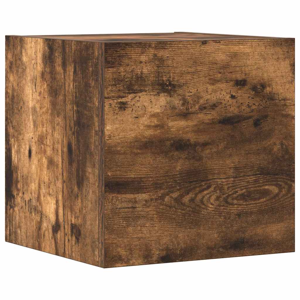 vidaXL Σετ Επίπλων Τηλεόρασης 4 Τεμαχίων Καπνιστή δρυς Επεξ. Ξύλο