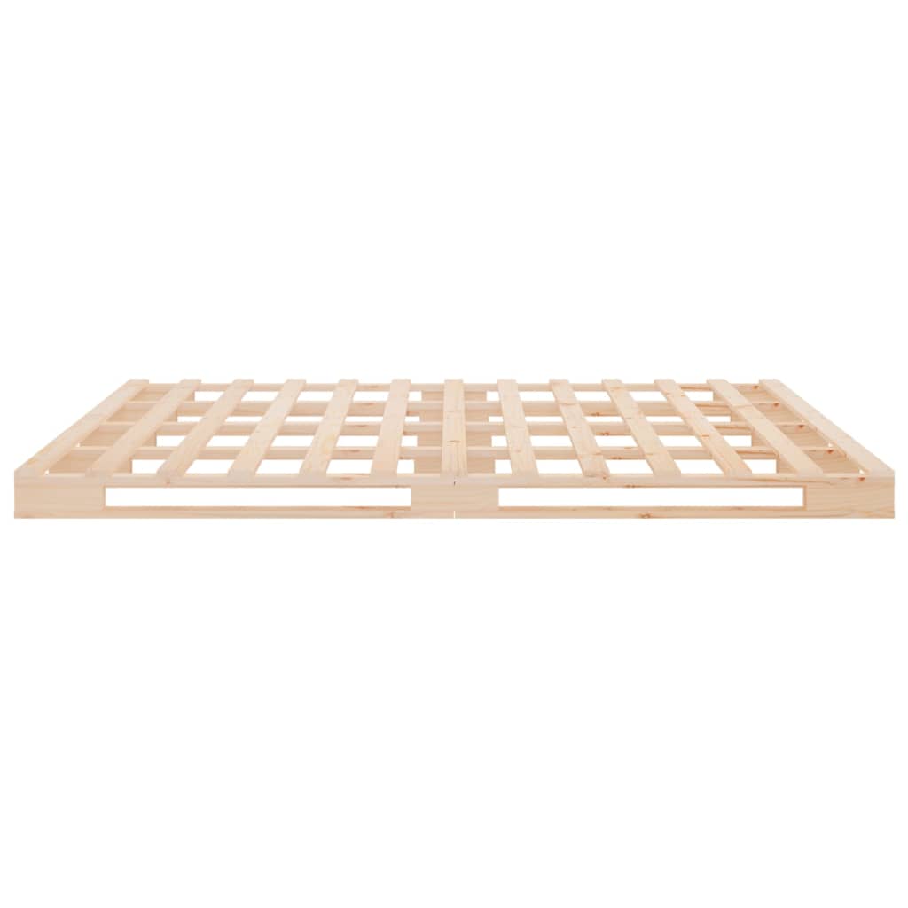 vidaXL Σκελετός Κρεβατιού Χωρίς Στρώμα 140x200 εκ Μασίφ Ξύλο Πεύκου