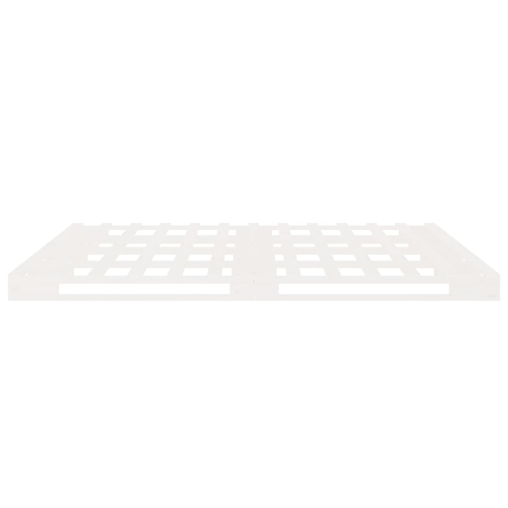 vidaXL Σκελετός Κρεβ. Χωρίς Στρώμα Λευκό 140x200 εκ Μασίφ Πεύκο