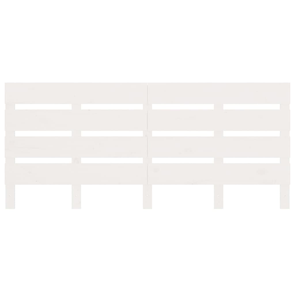 vidaXL Σκελετός Κρεβ. Χωρίς Στρώμα Λευκό 160x200 εκ Μασίφ Πεύκο