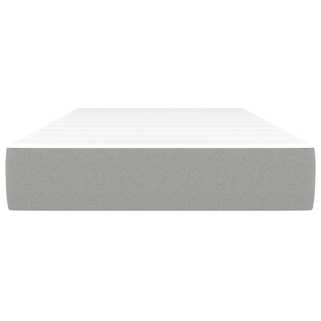 vidaXL Στρώμα με Pocket Springs Ανοιχτό Γκρι 80x200x20 εκ. Υφασμάτινο